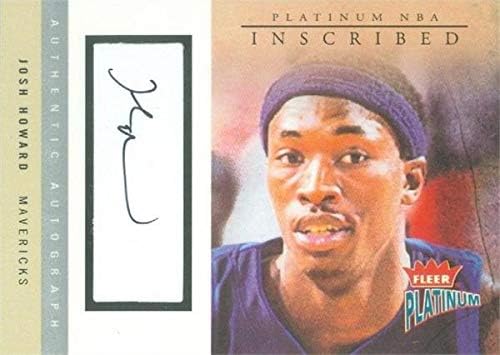 Josh Howard imzalı Basketbol Kartı (Dallas Mavericks) 2004 Fleer Platinum IJHO LE 91/250-İmzasız Basketbol Kartları