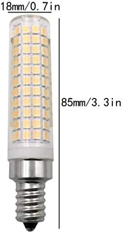 Lxcom Aydınlatma 15 W E12 LED mısır ampul Dim 2 Pack-2835 SMD 136 LEDs Şamdan LED lamba 120 Watt Eşdeğer 1500LM Sıcak beyaz