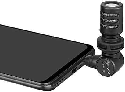 Smartphone 3.5 mm TRRS Mikrofon, BOYA ile BY-M110 Tak&Çalıştır Mic ile Çok Yönlü Kondenser için Android, Akıllı Telefonlar,