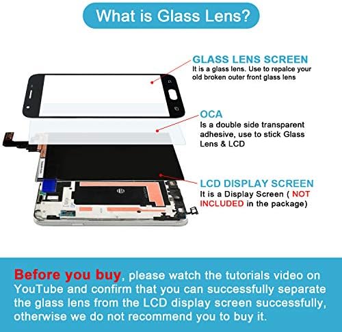 ıçin Samsung Galaxy A90 SM-A908B SM-A908N Ön dış lens camı Ekran Değiştirme ile OCA Onarım aracı Kiti