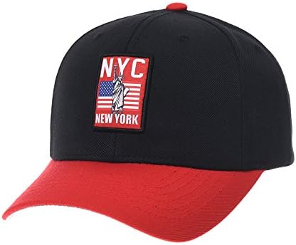 WİTHMOONS beyzbol şapkası New York ABD Bayrağı Yama Basit Düz Topu Kap Erkekler Kadınlar için Şapka AC1992