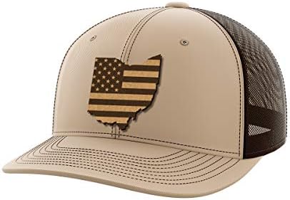 Ohio Birleşik Deri Yama Şapka