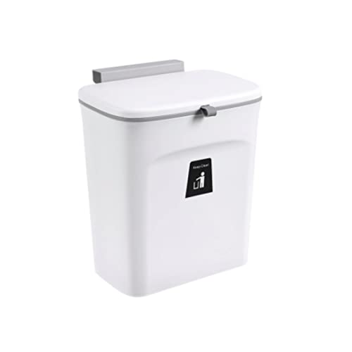 GYBest mutfak çöp kutusu, çöp tenekesi, Asılı / Yapıştırma Küçük çöp tenekesi Kapaklı, mutfak Dolabı / Banyo / Oturma Odası