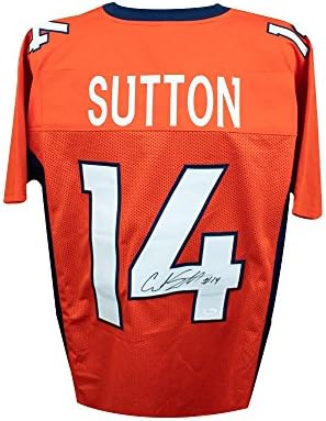 Courtland Sutton İmzalı Denver Broncos Özel Turuncu Futbol Forması-JSA