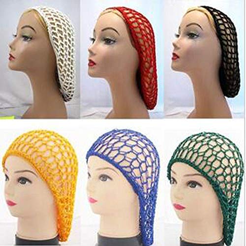 BYBYCD 1 adet Kadınlar Bayanlar Yumuşak Rayon Snood Saç Net Tığ Işi Saç Net