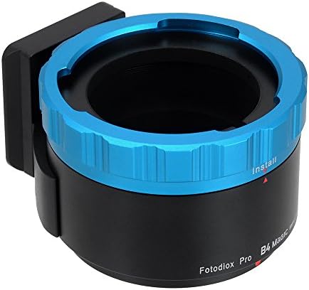 Fotodiox Pro B4 Sihirli Adaptörü için BMPCC-B4 (2/3) Lens için Siyah Sihirli Cep Sineması Kamera (BMPCC ile Mikro-4/3 Montaj)