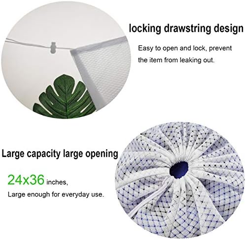 Senneny 2 Paket Örgü çamaşır torbası 24x36 inç Büyük Sağlam Örgü Yıkama Torbaları Ağır İpli Çanta Ideal Makinede Yıkanabilir
