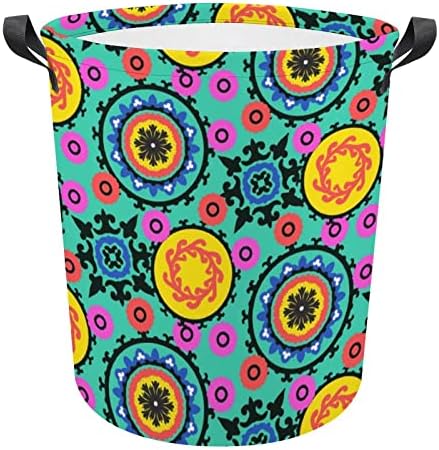 Gotneto Retro Renkli Hippi Tarzı sevimli çamaşır sepeti ışık Katlanabilir kirli giysiler sepet Çocuklar İçin Giysi Organizatör
