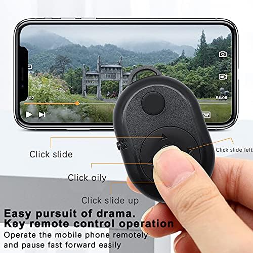 Tecavüz çiçek Uzaktan Deklanşör Kontrol Düğmesi, Mini Kablosuz Bluetooth Uzaktan Deklanşör Kontrol Düğmesi Zamanlayıcı Kamera