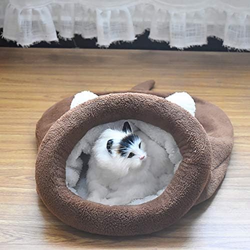 LKJH Kedi Uyku Tulumu Polar Yumuşak Kendinden ısınma Yıkanabilir Kedi Yatakları Snuggle Çuval Battaniye Mat Kitty Çuval Kedi