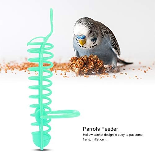 HEEPDD Kuş Besleyici Oyuncak Levrek ile, asılı Kuşlar Toplayıcılık Oyuncak Plastik Tohum Besleyici için Parakeet Cockatiel