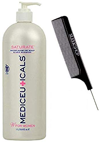 Therapro MEDİceuticals KADINLAR için Kuru Kafa Derisi ve Saç Nemlendirici Şampuanı Doyurun (Şık Çelik Pim Kuyruk Tarağı ile)