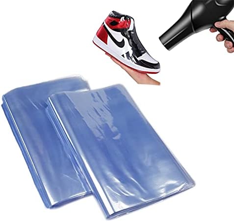 LZAOA Shrink Wrap çanta, 50 Pcs 10x16 inç Sneaker ısı Shrink için basketbol ayakkabı toplayıcı, hediye, mumlar Film DVD / CD