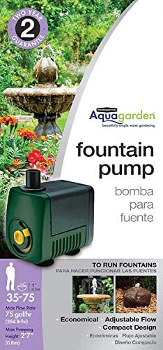 Pennington Aquagarden, Üniversal Çeşme Pompası, Bahçe Çeşmeleri, Su Özellikleri, Aquaponics & Hydroponics için Uygun, 35-75