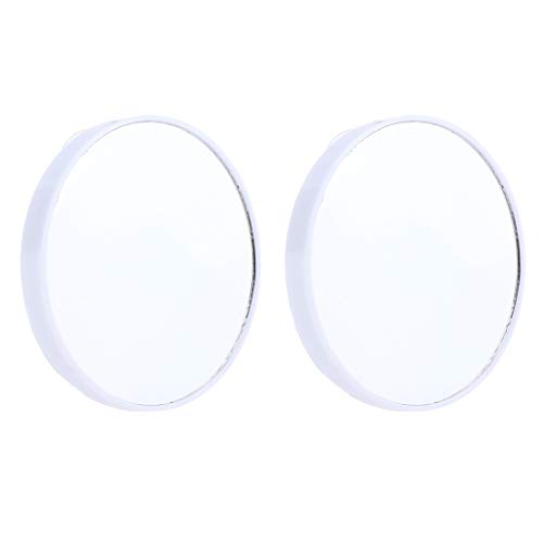SDENSHI 2 adet Duvar Emme Makyaj Aynaları 10X Büyüteç Mini Kozmetik Aynalar Siyah-Beyaz