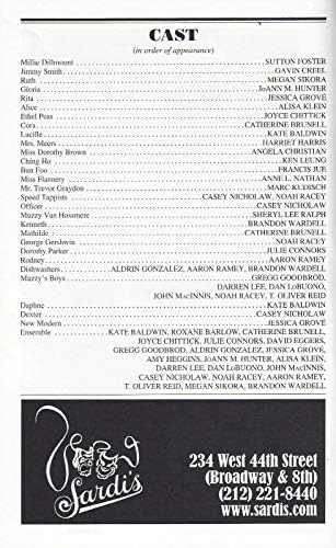 Sutton Foster TAMAMEN MODERN MİLLİE Harriet Harris / Marc Kudisch/Gavin Creel / Nisan 2002 Broadway Playbill
