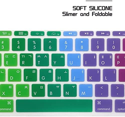 SAİK Kore Silikon Klavye Kapak Cilt Cilt Koruyucu için MacBook Hava 11.6 İnç için MacBook 11 A1370 A1465 ABD Düzeni Klavye