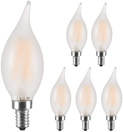 LED Buzlu Şamdan Ampuller, AMDTU 40 watt B Tipi Ampuller, E12 Mum Tabanı, yemek odası için kısılabilir, aydınlatma armatürü,
