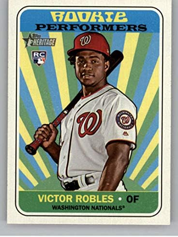 2018 Topps Miras Yüksek Sayı Çaylak Sanatçılar RP-VR Victor Robles Washington Nationals Resmi MLB Beyzbol Ticaret Kartı Ham