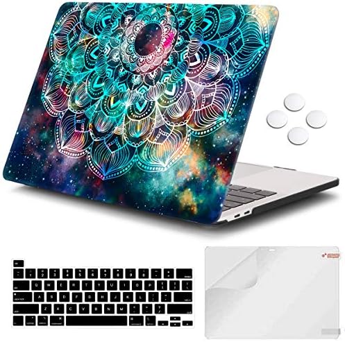 iCasso MacBook Pro 13 inç Kılıf 2020 Yayın A2338M1 / A2251 / A2289, Plastik Sert Kabuk Kılıf ve Klavye Kapağı ve Ekran Koruyucu