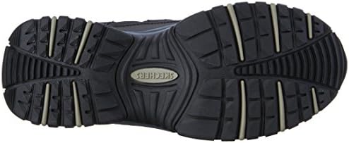 Skechers mens Energy Afterburn road koşu ayakkabıları, Siyah / Gri, 8 orta