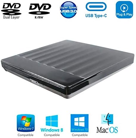 2in1 USB-C Harici DVD CD Disk Yazıcı, HP Dizüstü EliteBook 840 G3 Pavilion X360 ProBook 450 440 455 Dizüstü Bilgisayar, taşınabilir