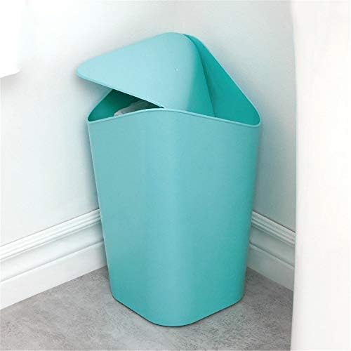 ZLH-Ev çöp tenekesi çöp tenekesi-Kapaklı Ev çöp tenekesi Tuvalet Banyo Ofis Köşesi 5L çöp tenekesi saklama kutusu (2 Renk)