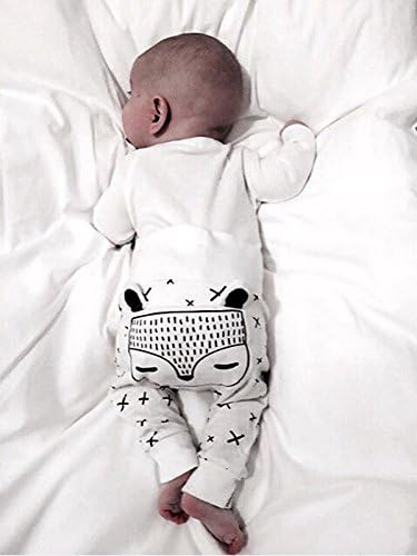 Bebek Erkek Kız Sonbahar Kış Karatoon Hayvan Tilki Kulakları PP Pantolon Tayt