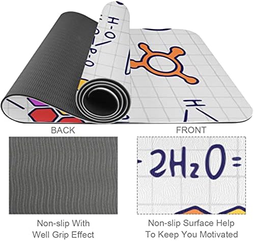 Yoga Mat El Çizilmiş Kimya Çevre Dostu Kaymaz Fitness egzersiz matı Pilates ve Zemin Egzersizleri için