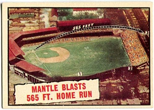 Mickey Mantle 1961 Topps Kartı 406-Slabbed Beyzbol Kartları