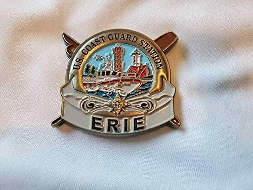 Aveshop Koleksiyon Sembolleri USCG Sahil Güvenlik İstasyonu Erie Göreve Bağlılık 2 Ch Cn (Bu Nişanlar Koleksiyonunuzu Mükemmel