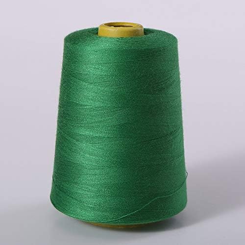 3000 Metre Turuncu Endüstriyel Overlok Dikiş Makinesi Polyester İplik Hattı (19 / Renk), Çim Yeşili