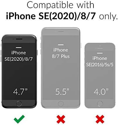 Crave iPhone SE 2020, iPhone 8 Kılıfı, iPhone 7 Kılıfı, Apple iPhone SE/8/7 için Güçlü Koruma Koruma Serisi Kılıfı (4.7 İnç)