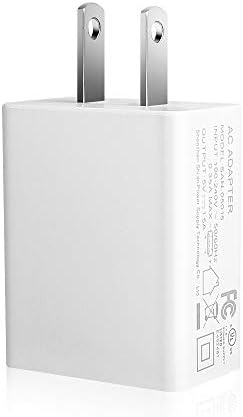 Beyaz ABD Plug 5V 1.5 A Anahtarlama AC Adaptör Güç Kaynağı Duvar Şarj Cihazı, USB Kablosu, CCTV Kamera, Kablosuz Kamera, IP