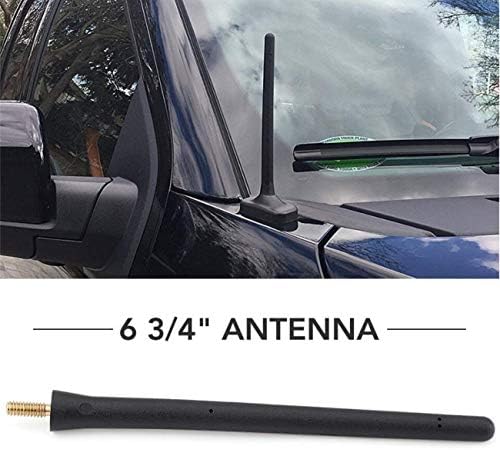 Kısa Güdük Otomatik Anten - Fit Chevy 1500 Silverado GM Aksesuarları-AM / FM Radyo Kısa Çatı Anteni Anten Direği + Vida Çirkin