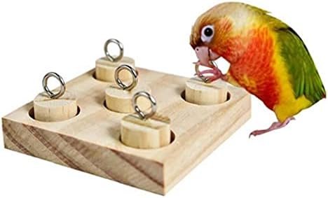 1 Pc papağan zeka oyuncakları ahşap platform plastik yüzük kuş eğitim malzemeleri evde beslenen hayvan eğitim hediyeler