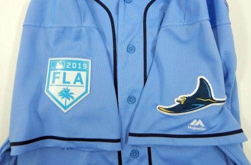 2019 Tampa Bay Rays Anthony Bemboom 67 Oyun Kullanılan Columbia Mavi Jersey ST - Oyun Kullanılan MLB Formaları