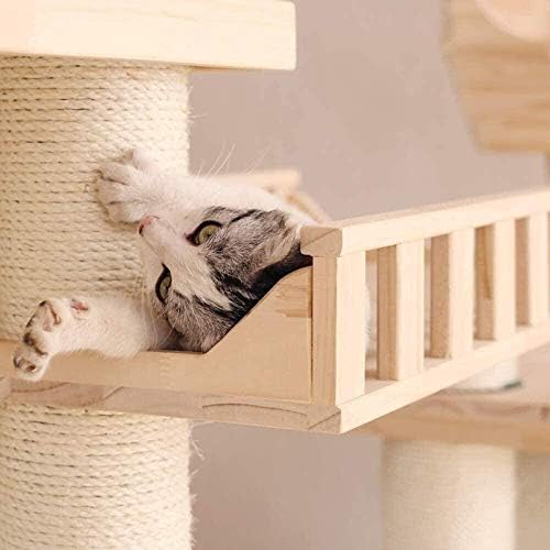 JTKDL Kedi Ağacı Kedi Kulesi, Tırmalama Direkleri ile Çok Seviyeli Yavru Kedi Evi Kınamak