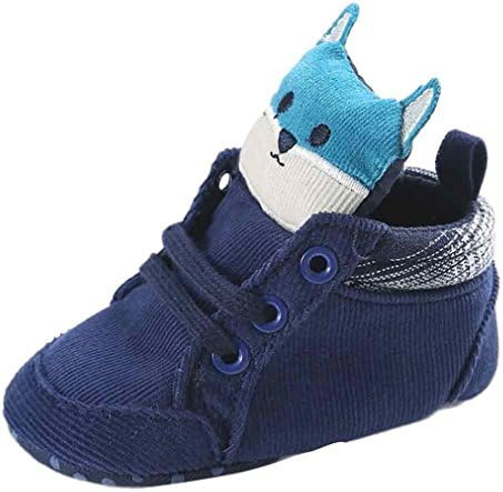 Bebek Yürüyor Bebek Kız Erkek Kesim Tilki Yüksekliği Sıcak Ayakkabı Sonbahar ve Kış Kaymaz Yumuşak Taban Sneaker 0-18 Ay
