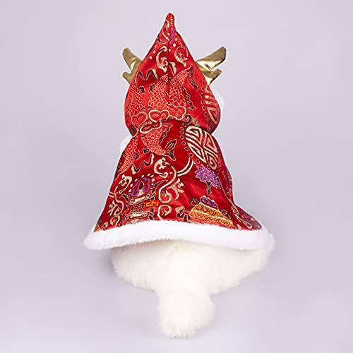 örgü Cadılar Bayramı Pet Pelerin Kostüm Köpek Kediler Pelerin Hoodie Pet Çin Tarzı Giyim Kıyafet Pet Giyim Noel Kostüm Küçük