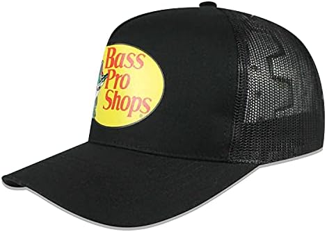 Bas Pro Mağazaları erkek kamyon şoförü şapkası file şapka - Tek Beden Herkese Uyar Snapback Kapatma-Avcılık ve Balıkçılık için