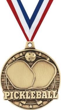Taç Ödülleri Pickleball Madalyaları-2 - Açık Hava Oyunları, Raket Sporları, Badminton, Tenis için harika