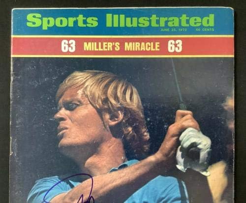 Johnny Miller İmzalı Sports Illustrated 6/25/73 Golf Açık Şampiyonu İmzalı JSA-İmzalı Golf Dergileri