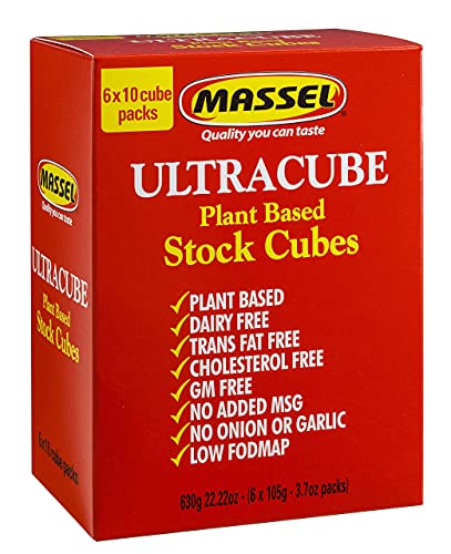 Massel Ultracube Tavuk Tarzı Stok Küpleri-Bitki Bazlı, Düşük FODMAP ve Glutensiz, 105g x 6 Paket.
