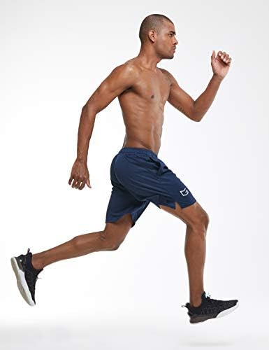 G Kademeli erkek 7 Egzersiz Koşu Şort Hızlı Kuru Hafif Spor Şort ile Zip Cepler