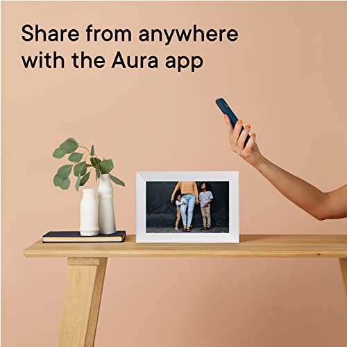 Aura Carver Luxe HD Akıllı Dijital Resim Çerçevesi 10.1 İnç (Oprah'ın En Sevdiği Şeyler 2021) - Deniz Tuzu