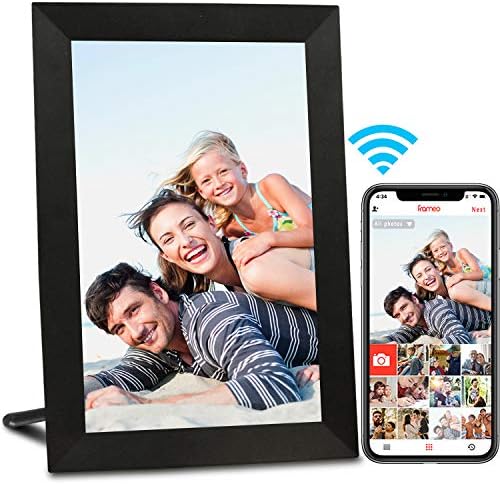 AEEZO WiFi Dijital Resim Çerçevesi, 16GB Depolama Alanına Sahip IPS Dokunmatik Ekranlı Akıllı Bulut Fotoğraf Çerçevesi, Frameo