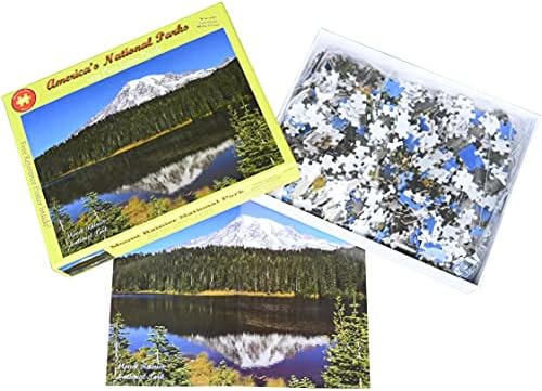 Rainier Dağı Milli Parkı Yansıma Gölü 1000 Parça Bulmaca