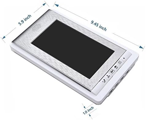 AMOCAM 7 İnç Renkli LCD Ekran 2 yönlü Eller Serbest interkom Görüntülü Kapı Telefonu Kapı Zili Monitör Kablolu, destek İzleme,