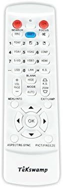 Casio XJ-A150 için Yedek Video Projektör Uzaktan Kumandası (Beyaz)